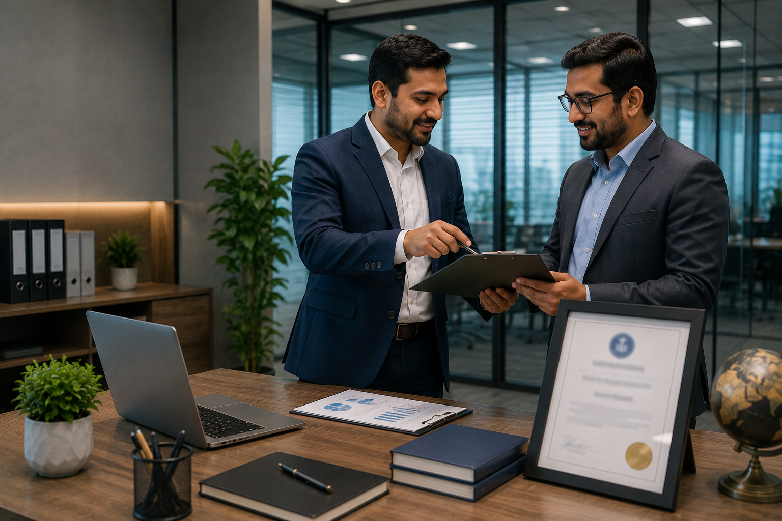 Business quality management documentation for ISO certification