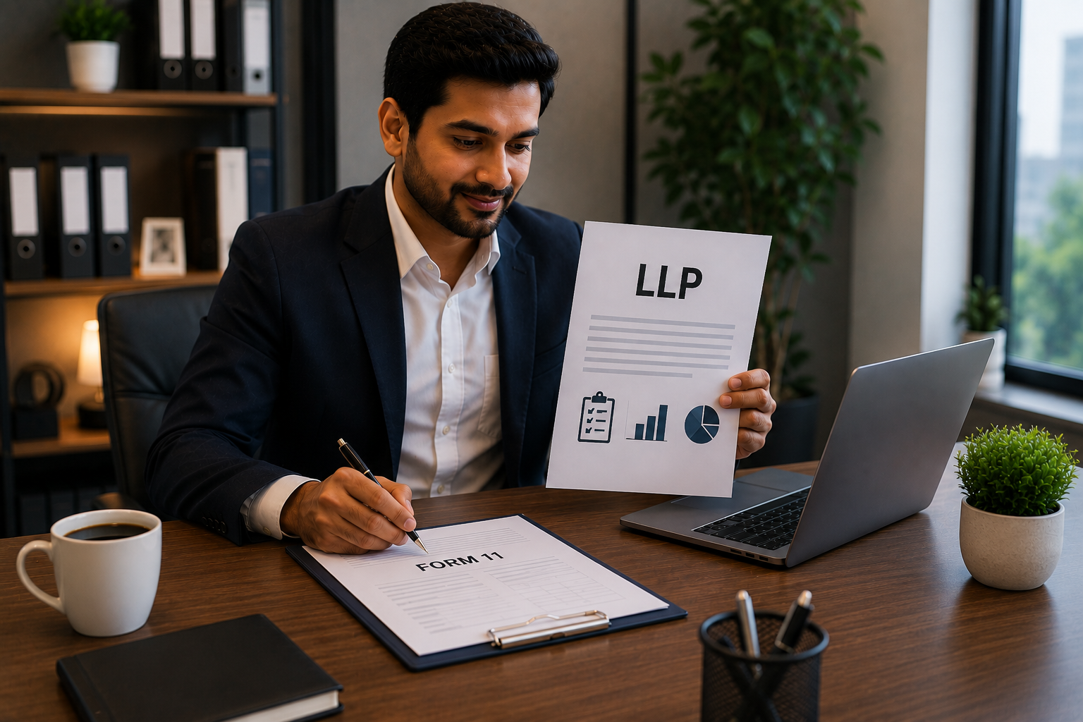 LLP annual filing with Form 8 and Form 11 compliance through MCA