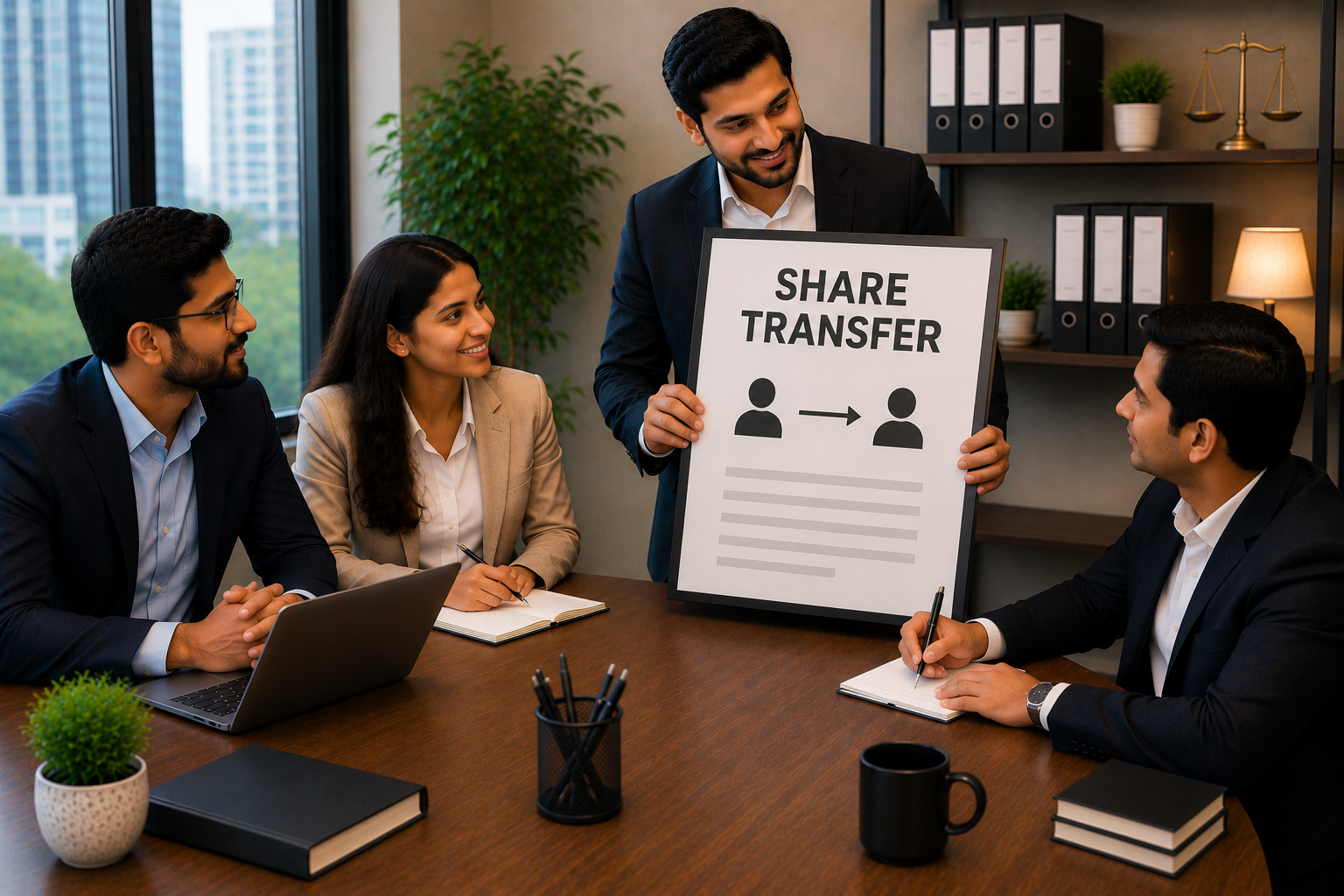 Transfer of company share ownership from one shareholder to another